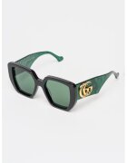 Gucci Правоъгълни слънчеви очила с плътни стъкла