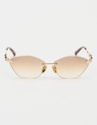 Gucci Слънчеви очила Cat-Eye Древно злато
