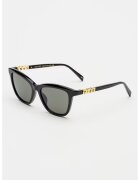 Gucci Слънчеви очила Cat-Eye с метално лого - Златист/Черен
