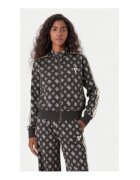 GUESS Bluza de trening din amestec de poliester cu model logo si fermoar lung - L
