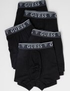 GUESS Боксерки с еластична талия - 5 чифта Черен