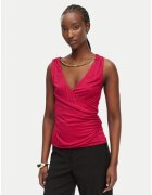 GUESS BY MARCIANO Дамска блуза - Marciano Guess - розова - вискоза - вталена кройка - V-образно деколте