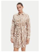 GUESS BY MARCIANO Дамска рокля тип риза Marciano Guess - бежова