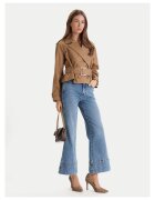 GUESS BY MARCIANO Дамски шлифери памук кафяв закопчаване с копчета