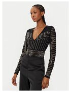 GUESS BY MARCIANO Дамско боди черно - дълги ръкави