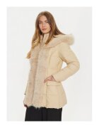 GUESS BY MARCIANO Дамско пухено яке бежово - пух