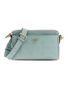 GUESS Чанта Cresidia II от еко кожа с монограм - Ментово зелено