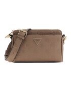 GUESS Чанта Cresidia II от еко кожа с монограм - Сиво-кафяв