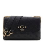 GUESS Чанта Dita от еко кожа с монограм - Черен