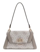 GUESS Чанта Karnilla от еко кожа с капаче - Мръснобял