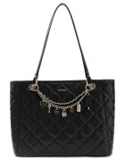 GUESS Чанта Libby с висулки - Черен