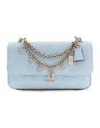 GUESS Чанта Libby с висулки Пастелносин