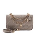 GUESS Чанта Libby с висулки Сиво-кафяв