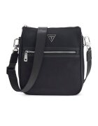 GUESS Чанта Milano с цип - Черен