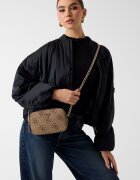 GUESS Чанта Noelle с монограм Камел