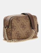 GUESS Чанта Noelle с монограм Камел
