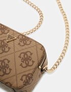 GUESS Чанта Noelle с монограм Камел