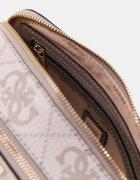 GUESS Чанта Noelle с монограм Светло кафяво