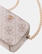 GUESS Чанта Noelle с монограм Светло кафяво