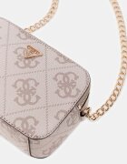 GUESS Чанта Noelle с монограм Светло кафяво