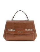 GUESS Чанта за рамо Melinda с капаче - Коняк кафяв