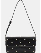GUESS Чанта за рамо Sadie с капси - Черен