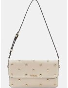 GUESS Чанта за рамо Sadie с капси - Светло бежово