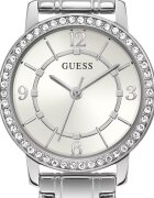 GUESS Часовник от неръждаема стомана с кристали