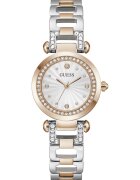 GUESS Часовник с кристали Rose Gold/Сребрист
