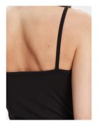 GUESS Дълъг гащеризон slim fit с тънки презрамки кръгло деколте и метално лого