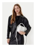 GUESS Дамска чанта Amys - бяла - от екологична кожа