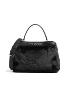 GUESS Дамска чанта Gwen Turnlock Satchel - черна