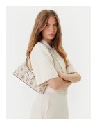 GUESS Дамска чанта Neda OFF WHITE LOGO - текстилен материал - универсални размери