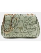 GUESS Дамска чанта Serenova - 16x22x11см - зелена - екологична кожа