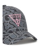 GUESS Дамска шапка PZ95 плат черен цвят