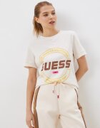 GUESS Дамска тениска памук - бяла