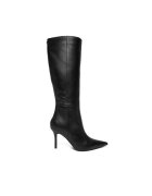 GUESS Дамски ботуши FLFGRS LEA11 естествена кожа черен