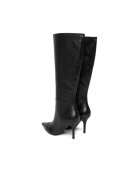 GUESS Дамски ботуши FLFGRS LEA11 естествена кожа черен