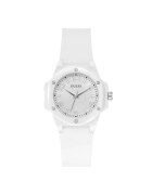 GUESS Дамски часовник GW0880L3 - бял силикон - 34 мм