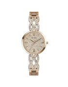 GUESS Дамски часовник модел GW0868L4 розово злато 31x34мм стоманена каишка кварцов механизъм