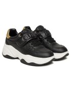 GUESS Дамски кецове BLKGO FLFHNN ELE12 - екологична кожа