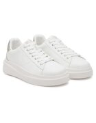 GUESS Дамски кецове WHIGO FLJBINLEM12 - естествена кожа - бели