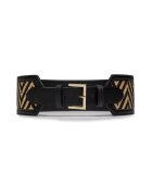 GUESS Дамски колан - 303557 - Екологична кожа/Текстил - Черен