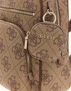 GUESS Десенирана раница Power Play с отделящ се несесер Бежов