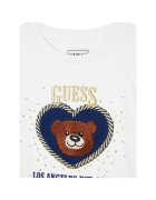 GUESS Детска блуза памук Бял