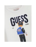 GUESS Детска блуза памук бял Бял