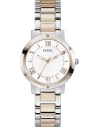 GUESS Двуцветен часовник с римски цифри Rose Gold/Сребрист
