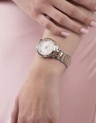 GUESS Двуцветен часовник с римски цифри Rose Gold/Сребрист