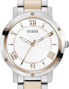 GUESS Двуцветен часовник с римски цифри Rose Gold/Сребрист