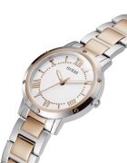 GUESS Двуцветен часовник с римски цифри Rose Gold/Сребрист